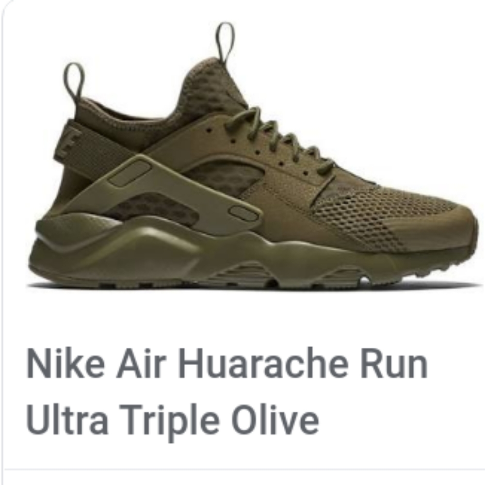Nike huarache triple olive